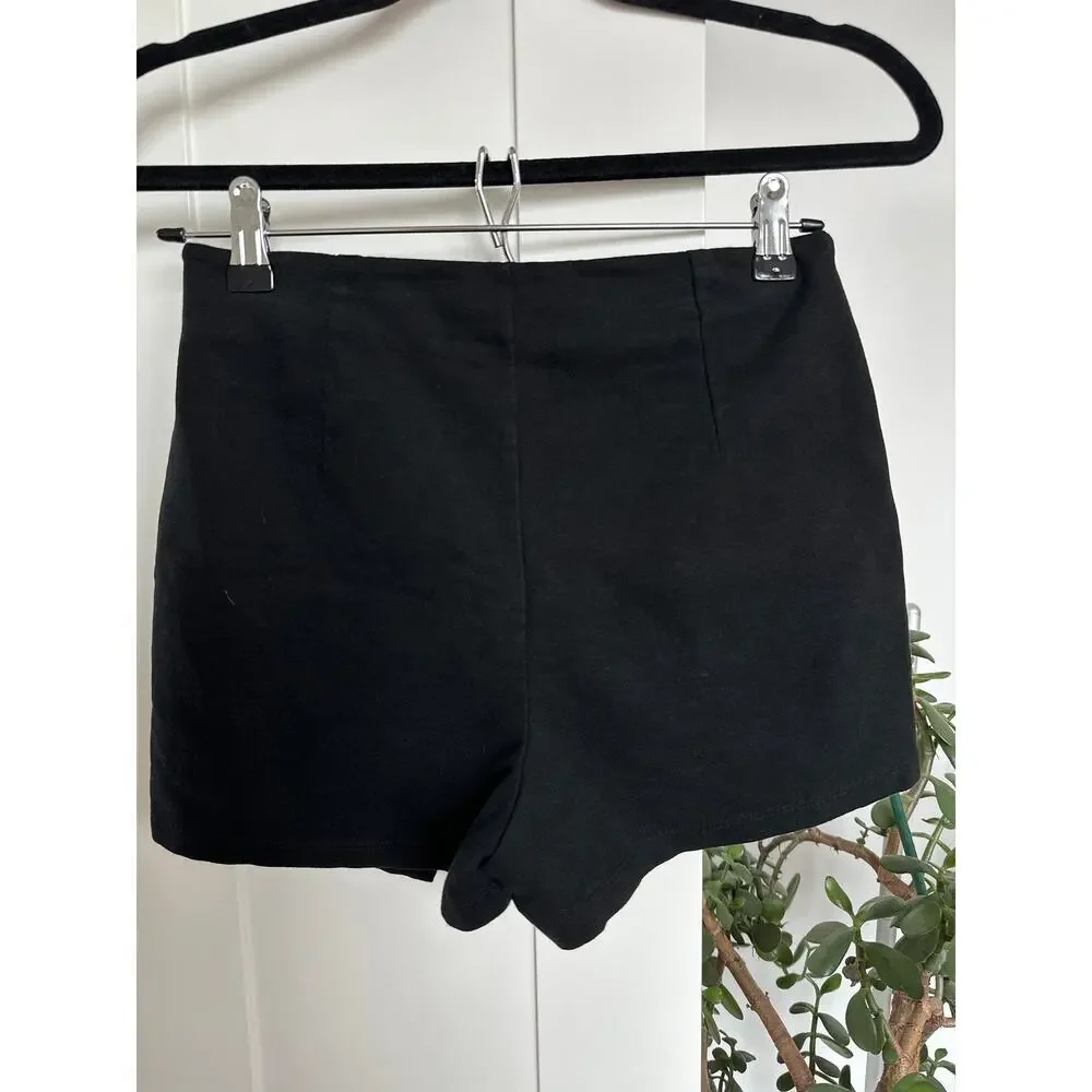 Brandy Melville Black Mini Skort, One Size, EUC
